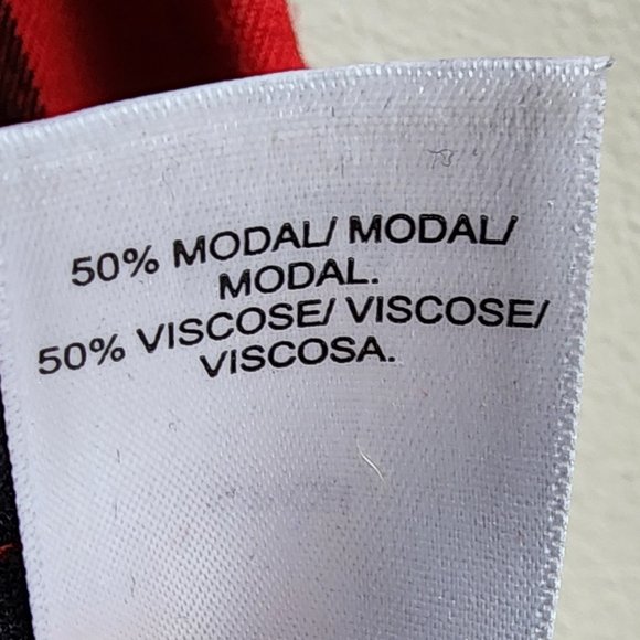 Lucky Brand Red/Black Plaid Brushed Flannel Button Down Shirt Size Small - Picture 10 of 16